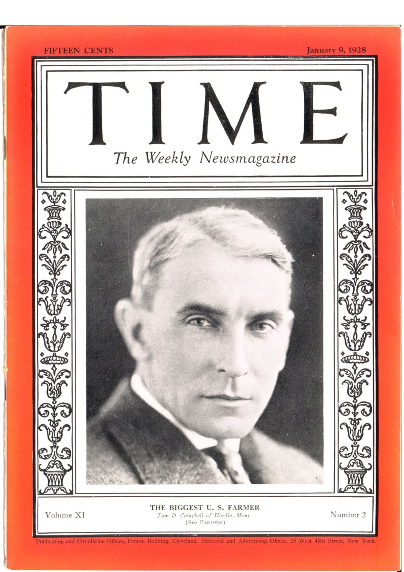 1928 Time Cover